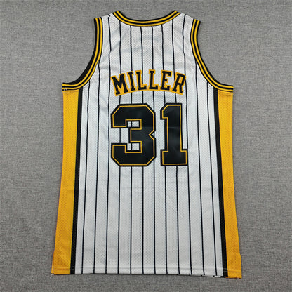 Indiana Pacers Reggie Miller #31 Throwback — Embroidered Jersey