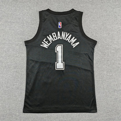 Youth Victor Wembanyama San Antonio Spurs #1 City Edition Swingman  Jersey