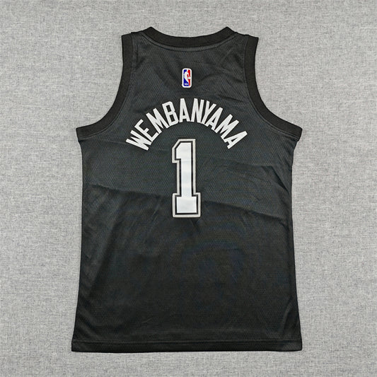 Youth Victor Wembanyama San Antonio Spurs #1 City Edition Swingman  Jersey