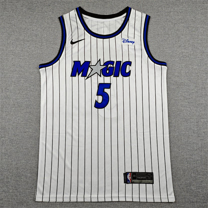 Paolo Banchero#5 Orlando Magic White City Edition Swingman Embroidered Jersey