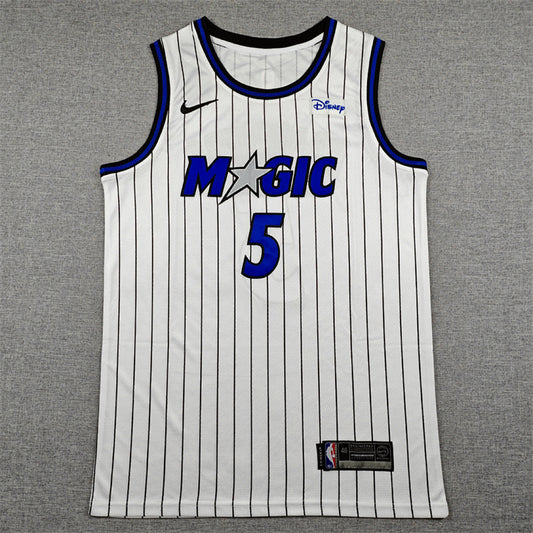 Paolo Banchero#5 Orlando Magic White City Edition Swingman Embroidered Jersey
