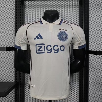 2025-26 Ajax Away White Player Version Jersey-Men's