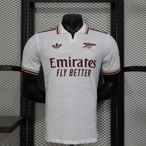 2025-26 Arsenal Second Away White Player Version Jersey - Men's