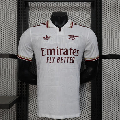 2025-26 Arsenal Second Away White Player Version Jersey - Men's