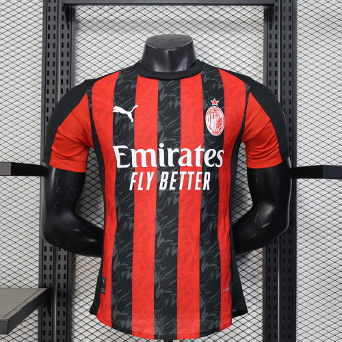 2025-26 AC Milan Home Player Version Jersey - Mens