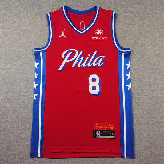Paul George #8 Philadelphia 76ers City Edition Swingman Embroidered Jersey