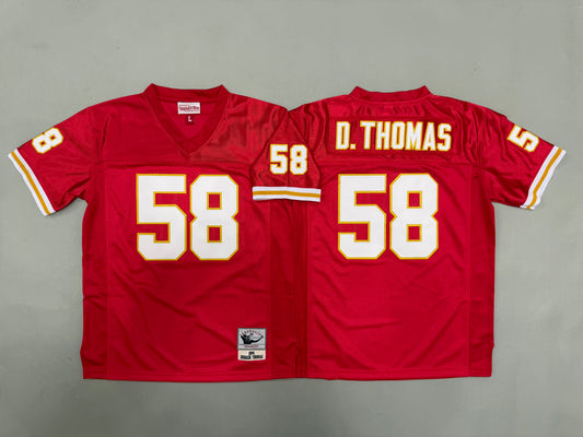 Youth Derrick Thomas #58 Kansas City Chiefs Vintage Throwback Jersey