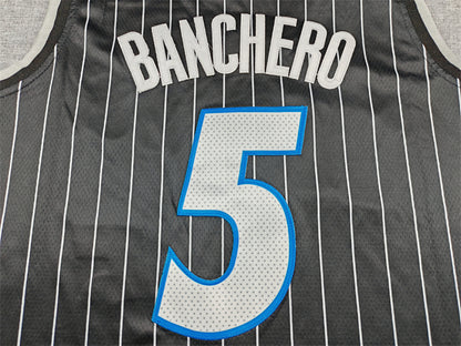 Paolo Napoleon James Banchero#5 Orlando Magic 2026 Black City Edition Swingman Embroidered Jersey