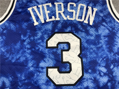 Allen Ezail Iverson #3 Constellation Edition  Embroidered Jersey