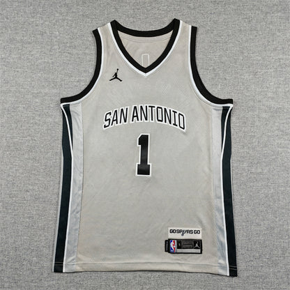 Youth Victor Wembanyama San Antonio Spurs #1 Statement Edition  Embroidered Jersey