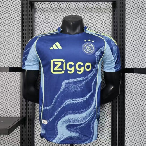 2025-26 Ajax Away Blue Player Version Jersey - Men's