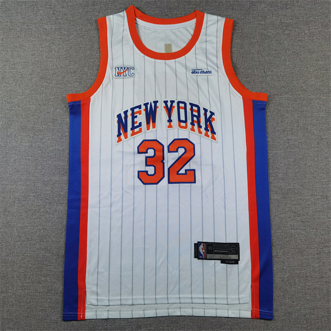 Karl-Anthony Towns#32 New York Knicks 2025 White City Edition Swingman Embroidered Jersey