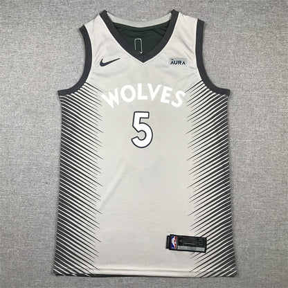 Anthony Edwards #5 Minnesota Timberwolves City Edition Swingman Embroidered Jersey