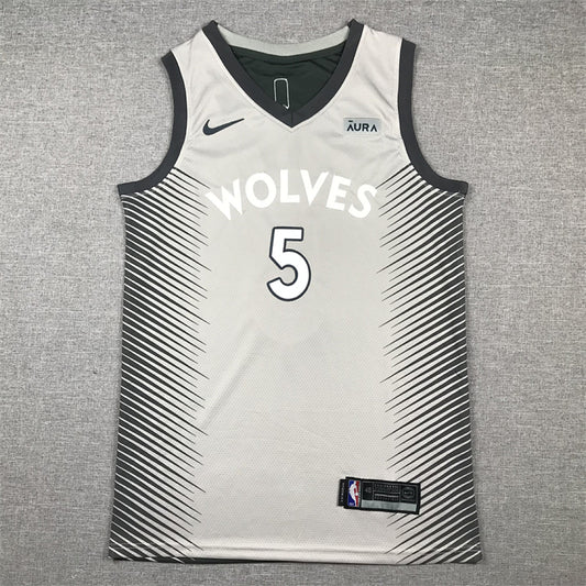 Anthony Edwards #5 Minnesota Timberwolves City Edition Swingman Embroidered Jersey
