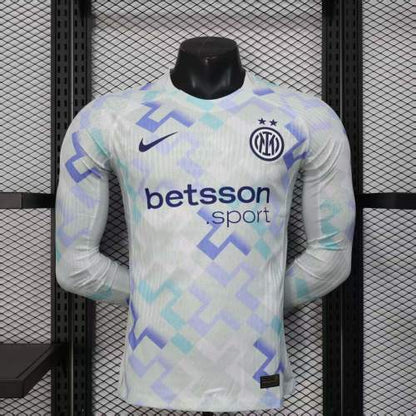 2025-26 Inter Milan Away Long Sleeve Player Version Jersey - Men's