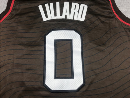 Damian Lillard #0 Portland Trail Blazers City Edition Swingman Embroidered Jersey