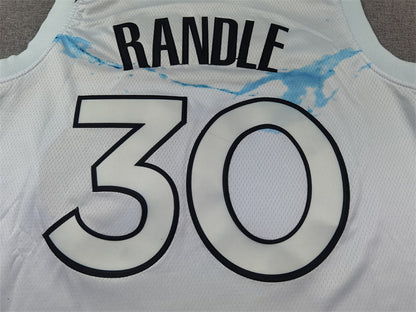 Julius Randle #30 Minnesota Timberwolves 2025 White City Edition Swingman Embroidered Jersey