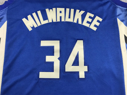 Giannis Antetokounmpo# 34 Milwaukee Bucks 2023 City Edition Swingman Embroidered Jersey