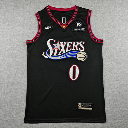 Tyrese Maxey #0 Philadelphia 76ers  City Edition Swingman Embroidered Jersey