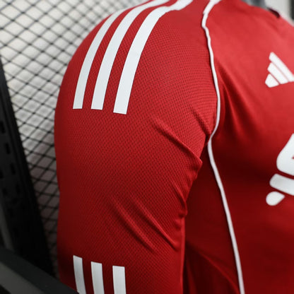 2025-26 Liverpool FC Home Red Long-Sleeve Player Edition Jersey - Men