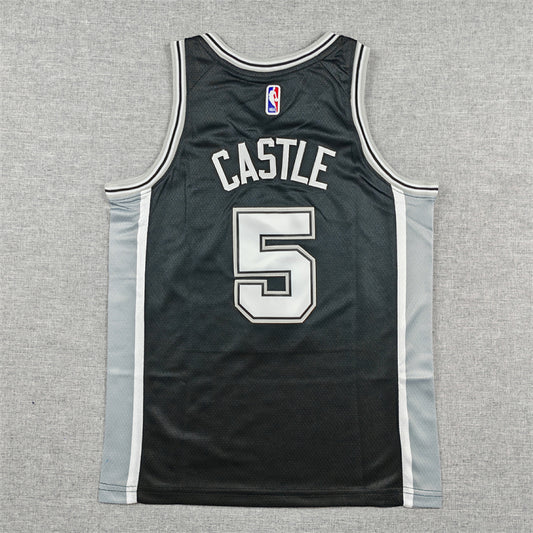 Youth Stephon Castle San Antonio Spurs #5 City Edition Swingman Embroidered Jersey