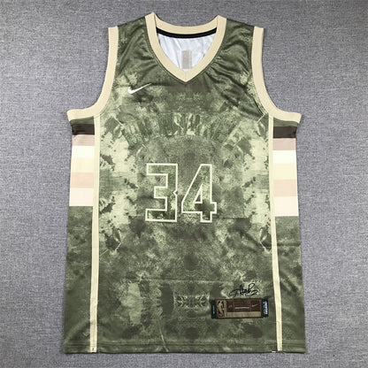 Giannis Antetokounmpo# 34 Select Edition  Embroidered Jersey