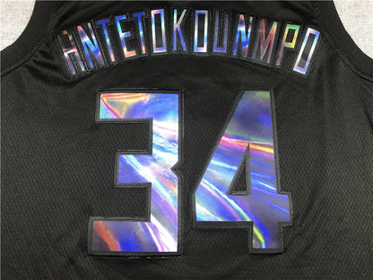 Giannis Antetokounmpo# 34 Milwaukee Bucks City Edition Swingman Embroidered Jersey