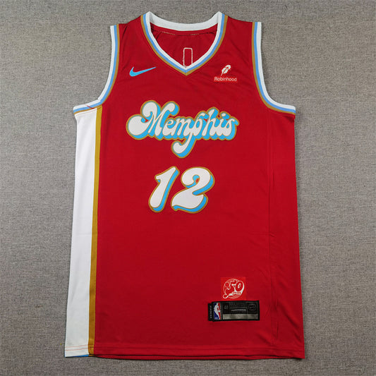 Ja Morant# 12 Memphis Grizzlies 2025 City Edition Swingman Embroidered Jersey