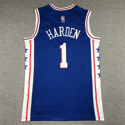 James Harden #1 Philadelphia 76ers  City Edition Swingman Embroidered Jersey