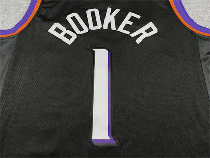 Devin Booker #1 Phoenix Suns  Black City Edition Swingman Embroidered Jersey