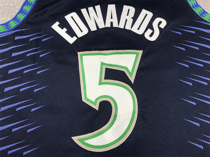 Anthony Edwards #5 Minnesota Timberwolves City Edition Swingman Embroidered Jersey
