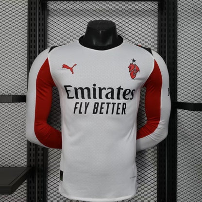 2025-26 AC Milan Away Long Sleeve Player Version Jersey - Men's