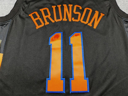 Jalen Brunson#11 New York Knicks 2026 Black Statement Edition  Embroidered Jersey