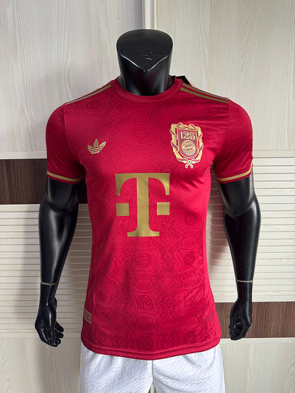 Bayern red 125th anniversary commemorative edition player version jersey