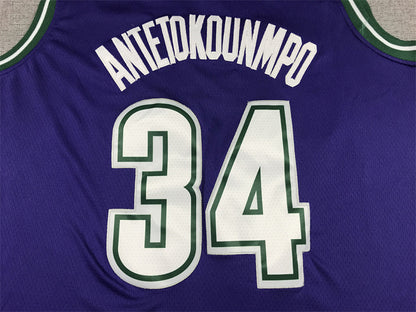 Giannis Antetokounmpo# 34 Milwaukee Bucks 2023 City Edition Swingman Embroidered Jersey