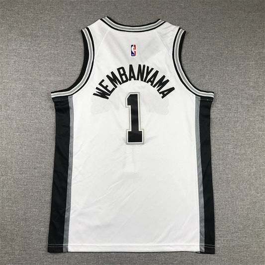 Youth Victor Wembanyama San Antonio Spurs #1 City Edition Swingman Embroidered Jersey