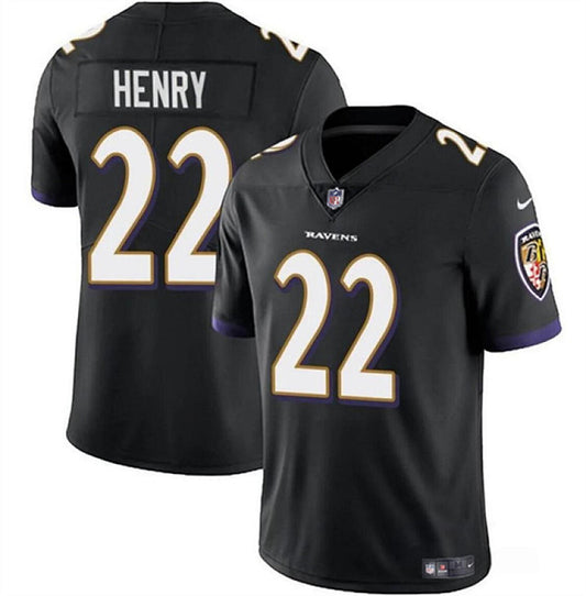 Derrick Henry #22 Baltimore Ravens black Jersey