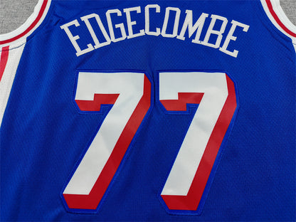 V. J. Edgecombe #77 Philadelphia 76ers City Edition Swingman Embroidered Jersey