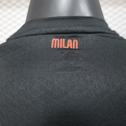 2025-26 AC Milan Home Long Sleeve Player Version Jersey - Men's