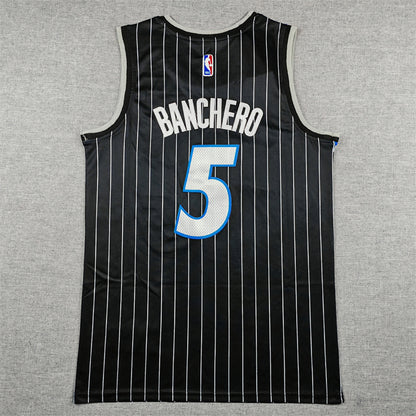 Paolo Napoleon James Banchero#5 Orlando Magic 2026 Black City Edition Swingman Embroidered Jersey