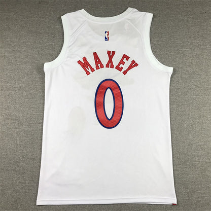 Tyrese Kendrid Maxey #0 Philadelphia 76ers City Edition Swingman Embroidered Jersey