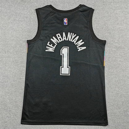 Victor Wembanyama #1 San Antonio Spurs 2026 City Edition Swingman Embroidered Jersey