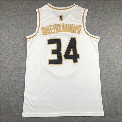 Giannis Antetokounmpo# 34 Milwaukee Bucks City Edition Swingman Embroidered Jersey