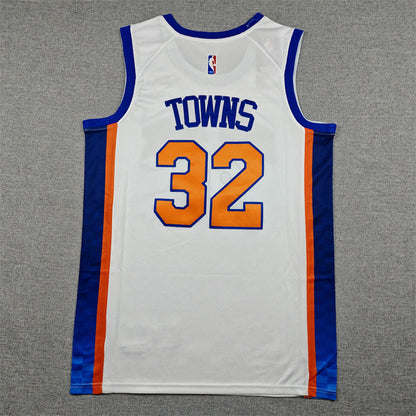 Karl-Anthony Towns#32 New York Knicks 2026 White City Edition Swingman Embroidered Jersey