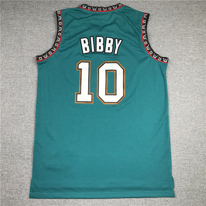 Mike Bibby# 10 Memphis Grizzlies 1998-99 Throwback Embroidered Jersey