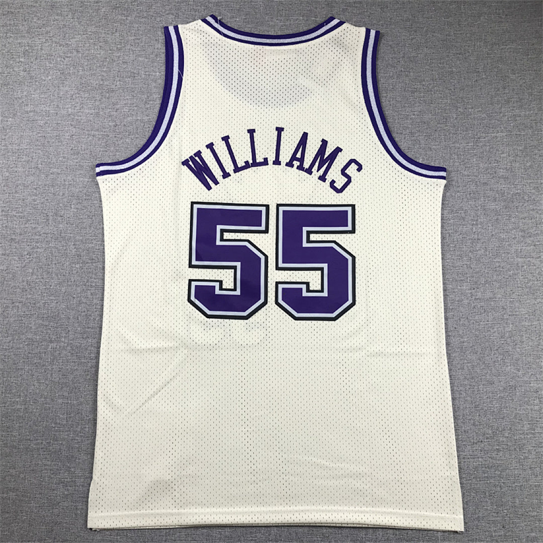 Jason Chandler Williams #55 Sacramento Kings Retro Throwback Embroidered Jersey