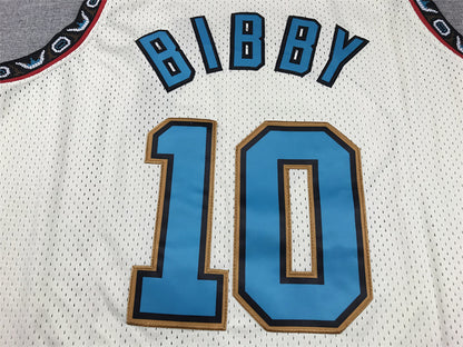Mike Bibby# 10 Memphis Grizzlies Retro Throwback Embroidered Jersey