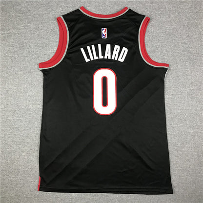 Damian Lillard #0 Portland Trail Blazers Black City Edition Swingman Embroidered Jersey