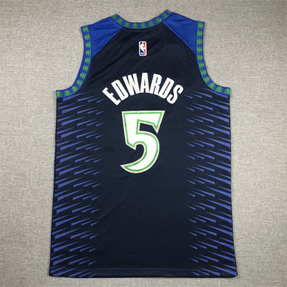 Anthony Edwards #5 Minnesota Timberwolves City Edition Swingman Embroidered Jersey