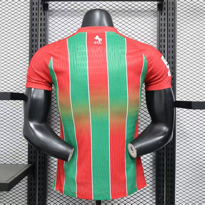 2025-26 Daman Player Version Jersey-Men's Red and Green